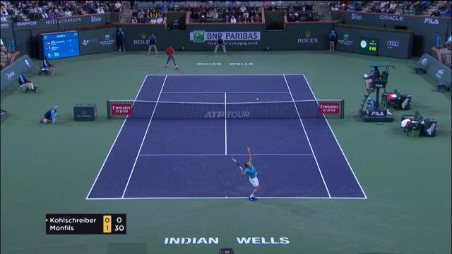 Indian Wells - « La Monf » n’a fait qu’une bouchée de Kohlschreiber Indian Wells - « La Monf » n’a fait qu’une bouchée de Kohlschreiber