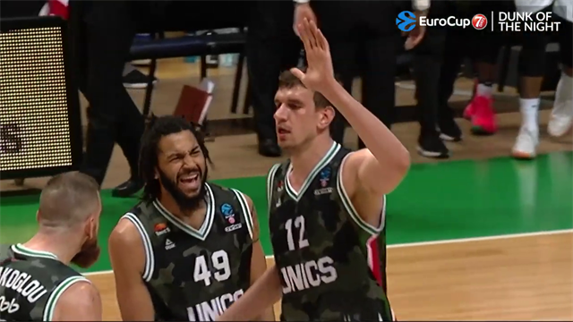 Eurocup, Dunk of the night: Artem Klimenko, Unics Kazan Eurocup, Dunk of the night: Artem Klimenko, Unics Kazan