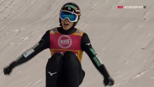 "Dove andiamo? Pazzesco": Ryoyu Kobayashi vola a 232 metri a Vikersund "Dove andiamo? Pazzesco": Ryoyu Kobayashi vola a 232 metri a Vikersund