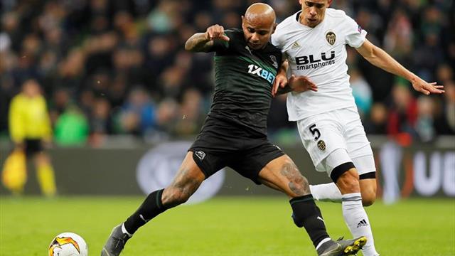 1-1. El Valencia juega a la ruleta rusa y Guedes le mete en cuartos en el 93