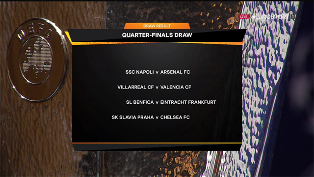 Europa League | Kwartfinales bekend