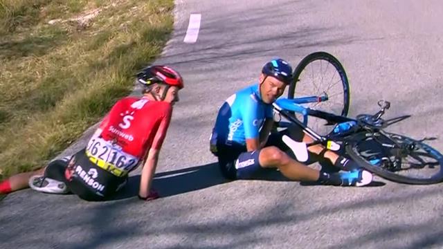 París-Niza (6ª etapa): Nairo Quintana se libró por los pelos de una durísima caída París-Niza (6ª etapa): Nairo Quintana se libró por los pelos de una durísima caída