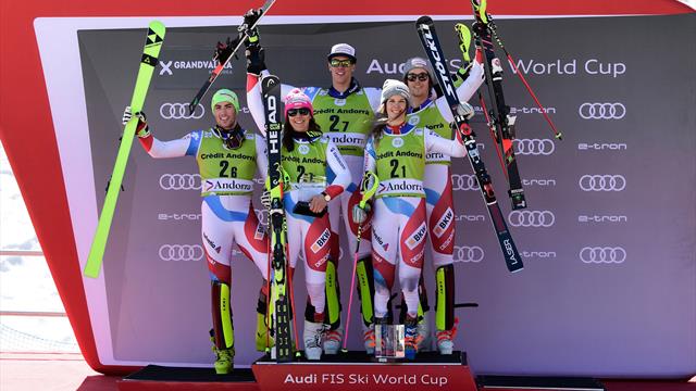 Switzerland break record with dramatic alpine team event triumph