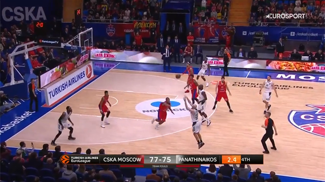 Tripla di tabella a fil di sirena di Calathes! Il Panathinaikos sbanca Mosca Tripla di tabella a fil di sirena di Calathes! Il Panathinaikos sbanca Mosca