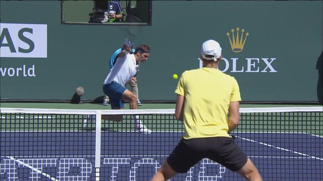Défense de fer et smash pour finir : Federer a mis le feu à Indian Wells Défense de fer et smash pour finir : Federer a mis le feu à Indian Wells