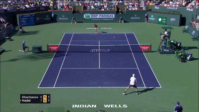 Indian Wells - Nadal élimine Khachanov et rejoint Federer en demie Indian Wells - Nadal élimine Khachanov et rejoint Federer en demie