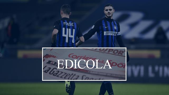 Edicola: a giugno via dall'Inter Icardi e Perisic, il Napoli valuta Lazaro