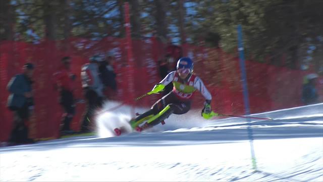 Shiffrin a fait mieux que résister : sa première manche en vidéo Shiffrin a fait mieux que résister : sa première manche en vidéo