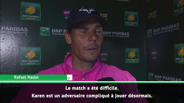 Nadal : ''J'espère être à 100% face à Roger'' Nadal : ''J'espère être à 100% face à Roger''