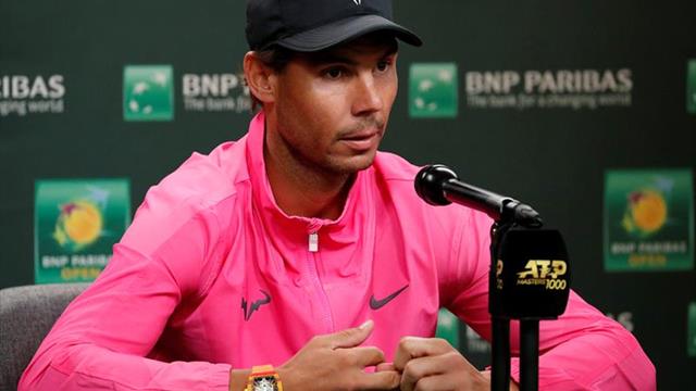Nadal se retira de Indian Wells por molestias en la rodilla derecha