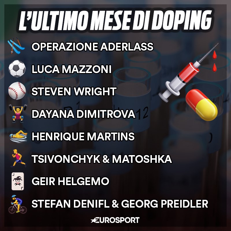L'ultimo mese di doping tra febbraio e marzo