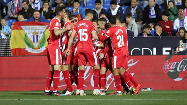 0-2. El Girona abre una puerta en la fortaleza de Butarque