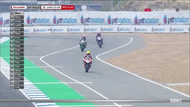 Bandiera rossa a 4 giri dalla fine, Bautista vince anche la sprint in Thailandia Bandiera rossa a 4 giri dalla fine, Bautista vince anche la sprint in Thailandia