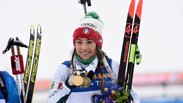 Capolavoro Dorothea Wierer: vince l'oro nella mass start, terza medaglia ai Mondiali