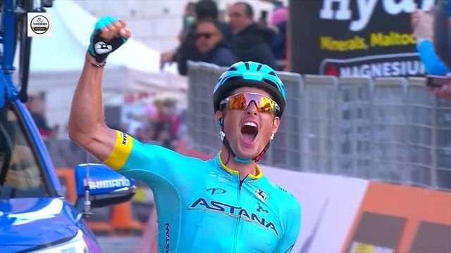 Jakob Fuglsang shows climbing class to win stage five of Tirreno-Adriatico Jakob Fuglsang shows climbing class to win stage five of Tirreno-Adriatico