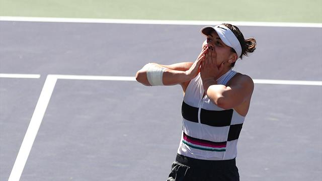 Andreescu gagne la bataille des jeunes pousses et file en finale Andreescu gagne la bataille des jeunes pousses et file en finale