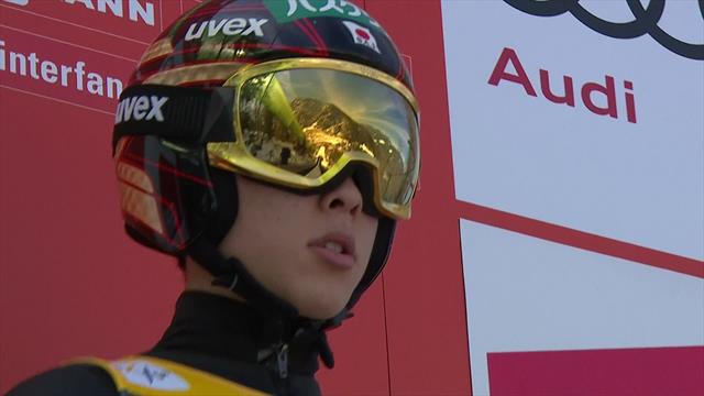 Kobayashi's winning jump in Planica Kobayashi's winning jump in Planica