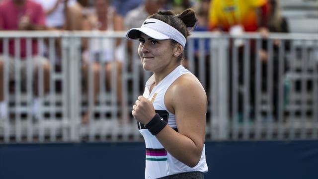 Andreescu pulls off great escape in Miami Open