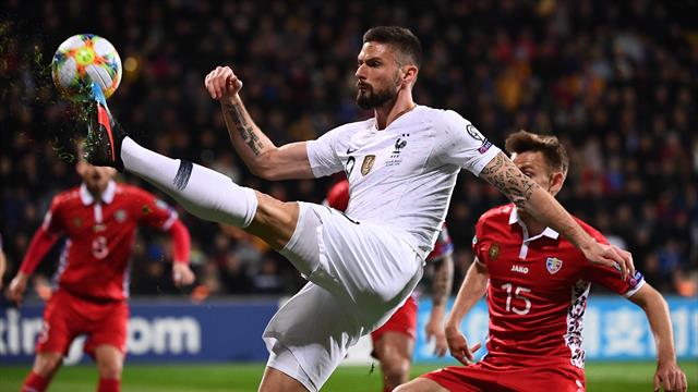 Giroud troisième meilleur buteur de l'histoire des Bleus, Griezmann rejoint Benzema