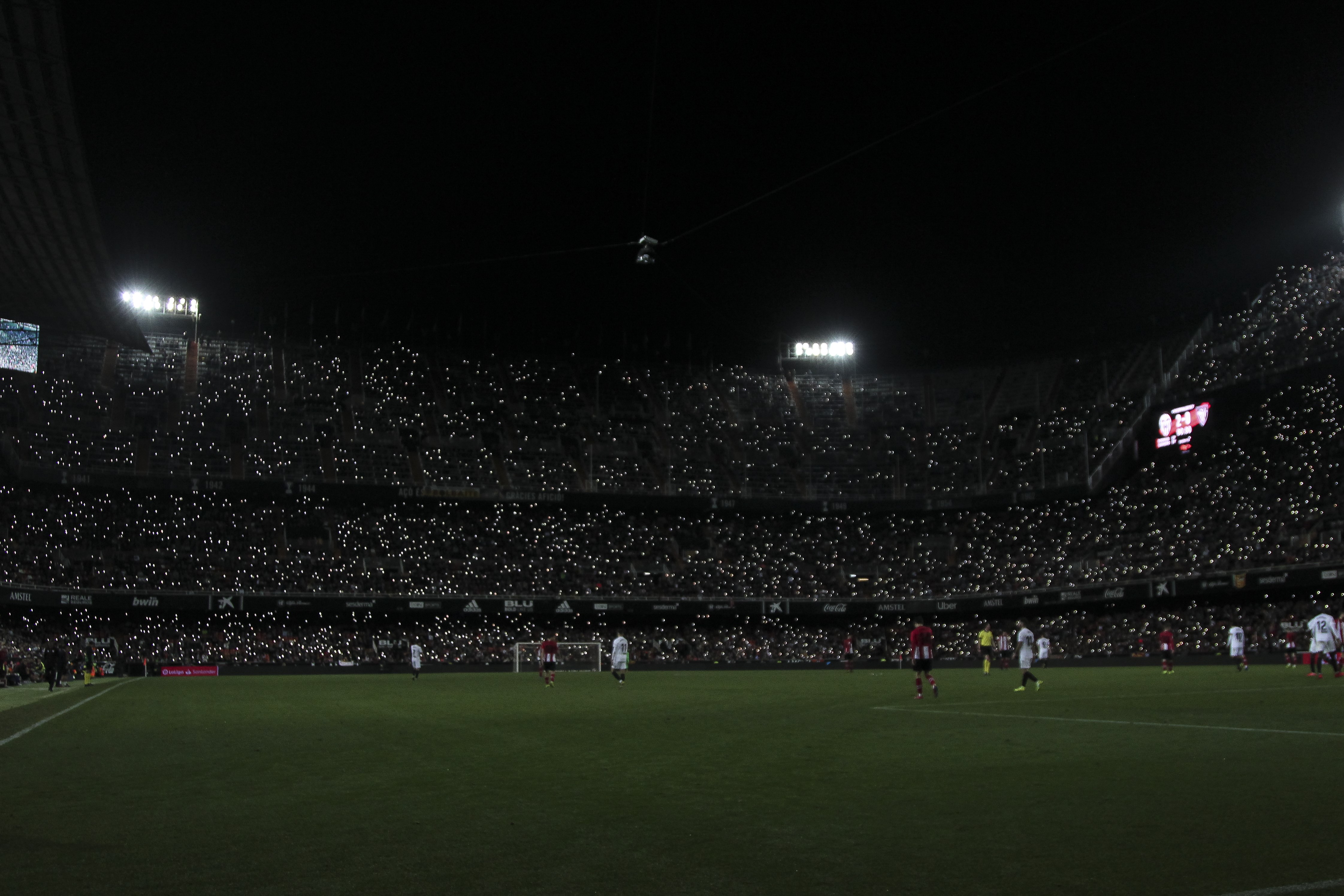 Le stade Mestalla à Valence