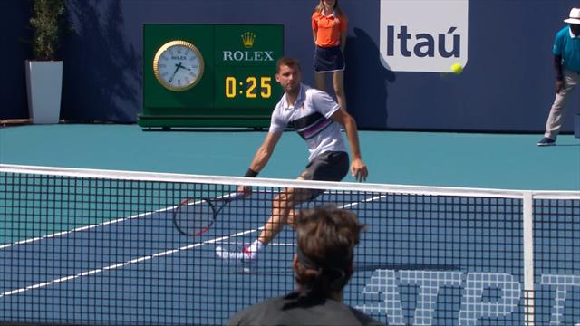 Les artistes étaient de sortie : Dimitrov et Lopez ont régalé Miami avec leur toucher de balle Les artistes étaient de sortie : Dimitrov et Lopez ont régalé Miami avec leur toucher de balle