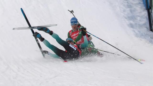 Drôle de finish pour une saison : Desthieux et Hoffer se sont accrochés juste avant l'arrivée Drôle de finish pour une saison : Desthieux et Hoffer se sont accrochés juste avant l'arrivée