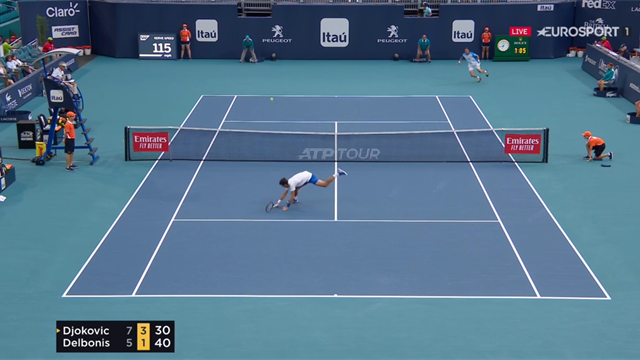 Ce double passing monstrueux de Delbonis a fait craquer Djokovic Ce double passing monstrueux de Delbonis a fait craquer Djokovic