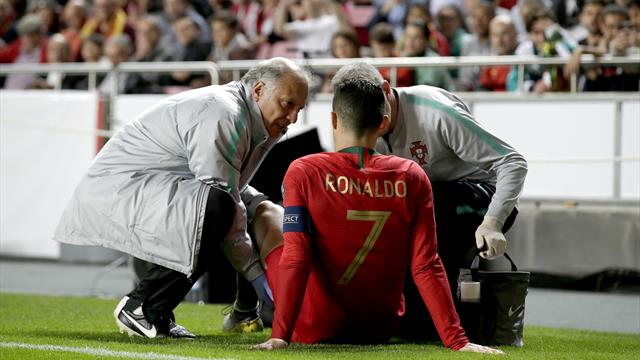 👀🚑 La Juve confirma la lesión de Ronaldo en el Portugal-Serbia; Cristiano tranquiliza a los fans