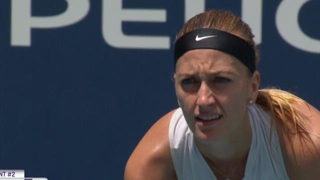 Garcia totalement débordée par Kvitova Garcia totalement débordée par Kvitova