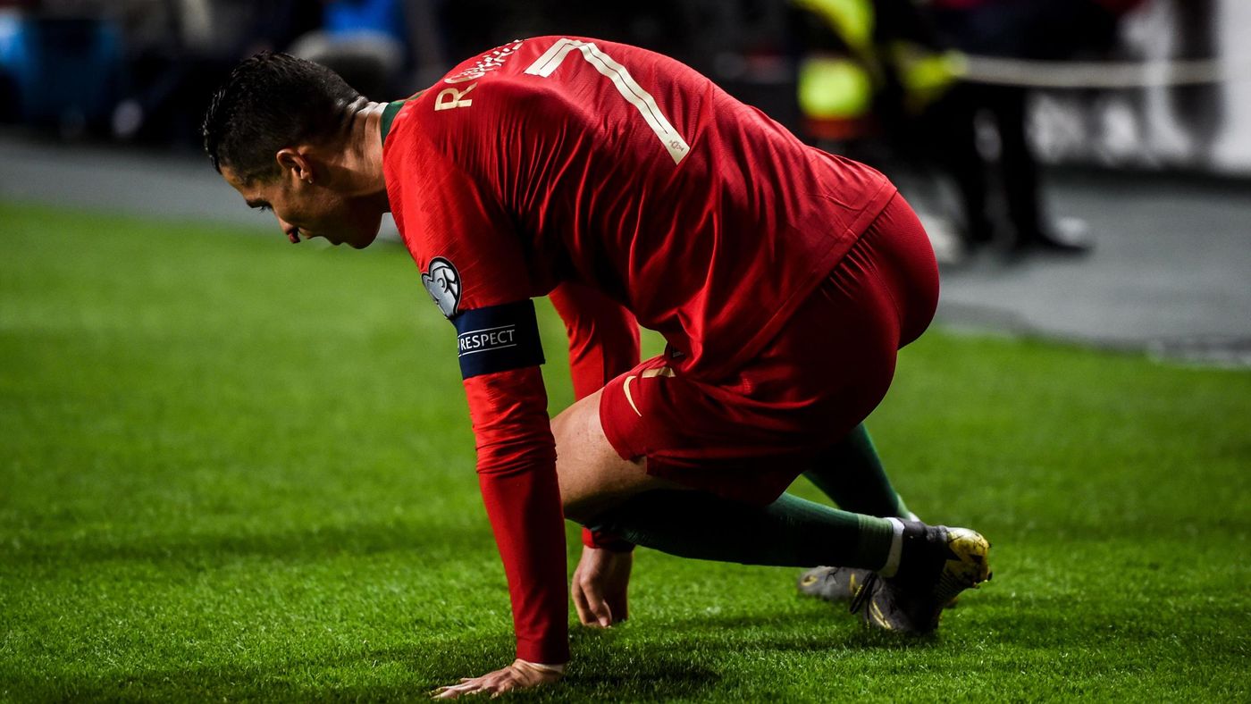 Cristiano Ronaldo against Serbia