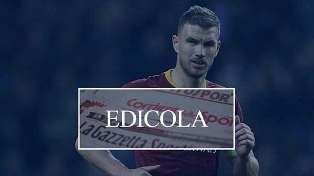 Edicola: da Dzeko a Rakitic, Inter scatenata. Insigne apre all'addio al Napoli