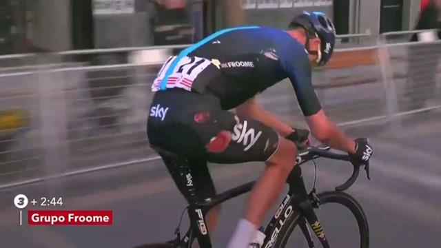 Volta Catalunya: Caída de Froome; continuó herido, pero ya sin opciones a la general Volta Catalunya: Caída de Froome; continuó herido, pero ya sin opciones a la general
