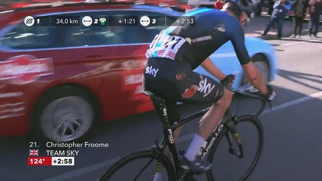Froome survives crash on Tour of Catalunya Froome survives crash on Tour of Catalunya
