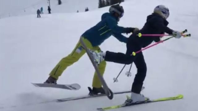 Lindsey Vonn se pasa al esquí-ballet, una antigua modalidad olímpica muy llamativa Lindsey Vonn se pasa al esquí-ballet, una antigua modalidad olímpica muy llamativa