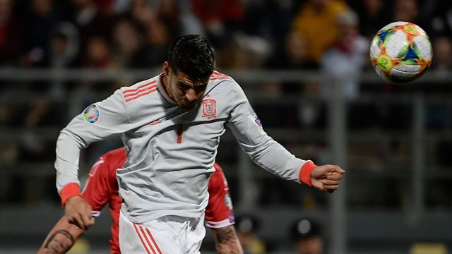 Clasificación Euro 2020, Malta-España: El nueve es Morata (0-2)