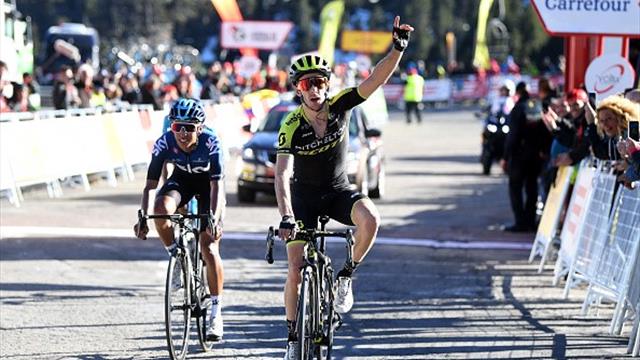 Adam Yates produces stunning finish to win stage three Adam Yates produces stunning finish to win stage three