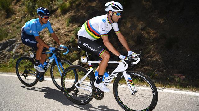Asphyxié par le rythme de la Sky, Valverde a craqué à plus de six bornes du sommet Asphyxié par le rythme de la Sky, Valverde a craqué à plus de six bornes du sommet