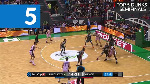 Top 5: Dunks of the EuroCup semi-finals Top 5: Dunks of the EuroCup semi-finals