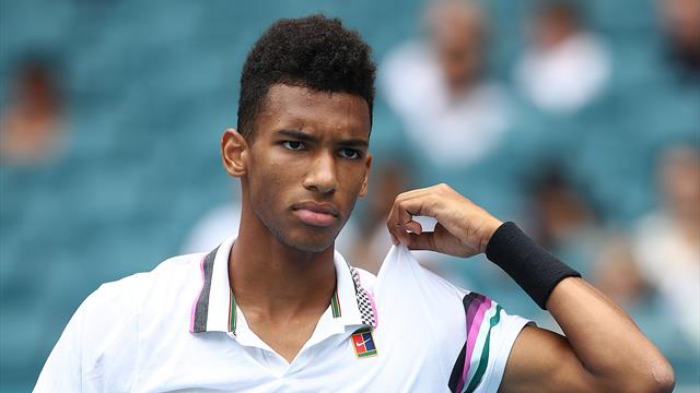 Percutant côté revers, Auger-Aliassime a maîtrisé un Jaziri accrocheur Percutant côté revers, Auger-Aliassime a maîtrisé un Jaziri accrocheur