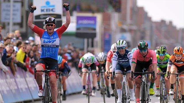 Der Sprint um den Sieg bei Gent-Wevelgem der Frauen Der Sprint um den Sieg bei Gent-Wevelgem der Frauen