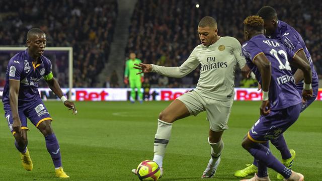 Il solito Mbappé: il super incerottato PSG vince 1-0 a Tolosa