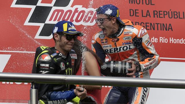 Valentino Rossi: "La stretta di mano con Marquez? Era il momento giusto"