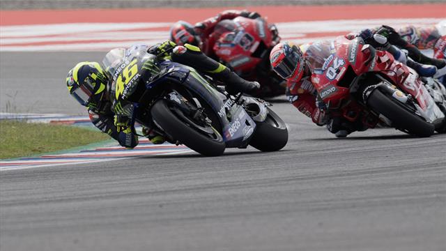 Dernier tour de folie à Termas : Rossi a croqué Dovizioso, Morbidelli a harponné Viñales