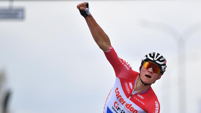 ¡Qué bestia Van der Poel! Gana un esprint imposible dos días después de su remontada en Flandes