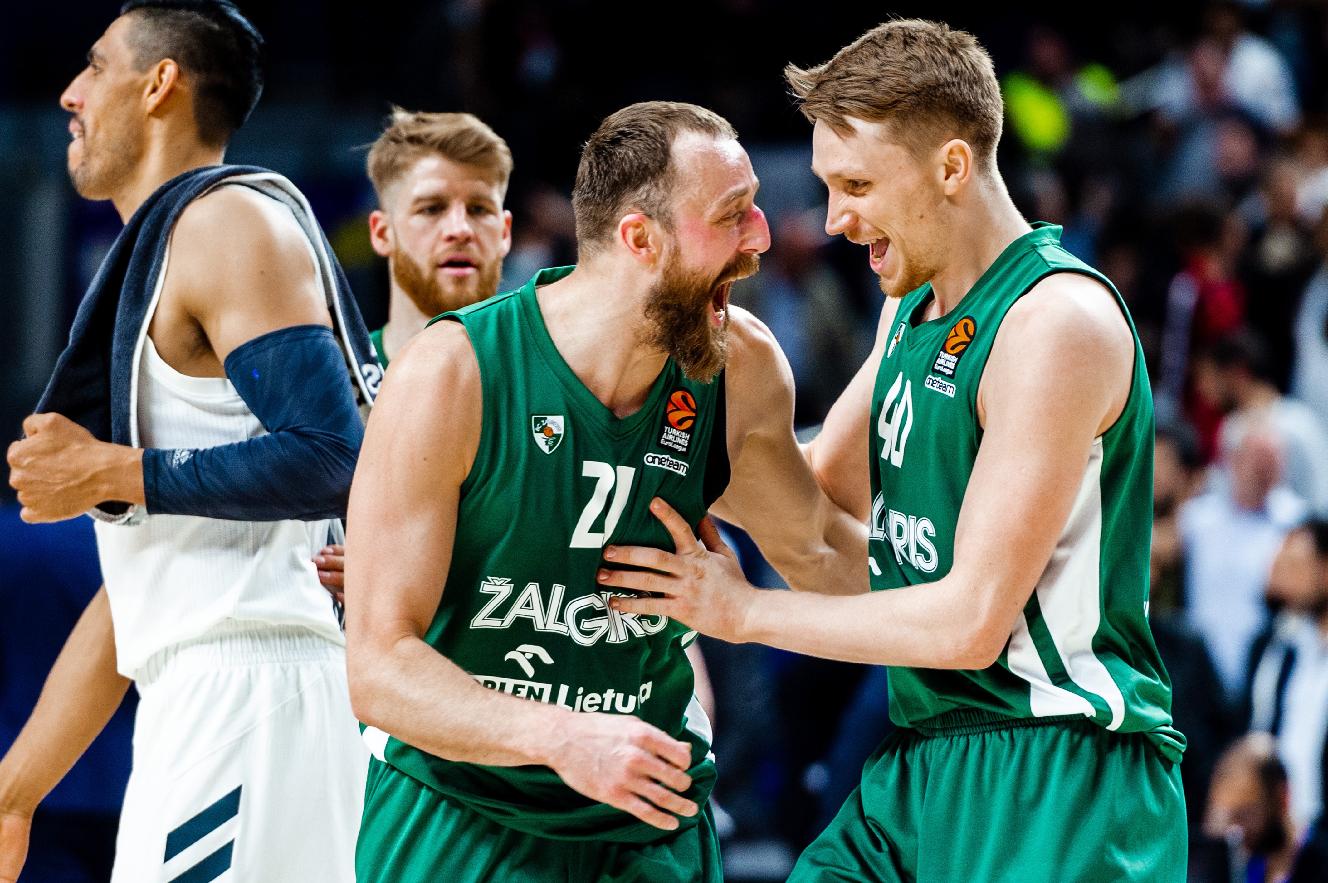 Zalgiris Kaunas oyuncuları, Real Madrid galibiyeti sonrası