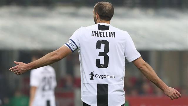 Juventus, Chiellini ko: infortunio al polpaccio sinistro e niente Atalanta