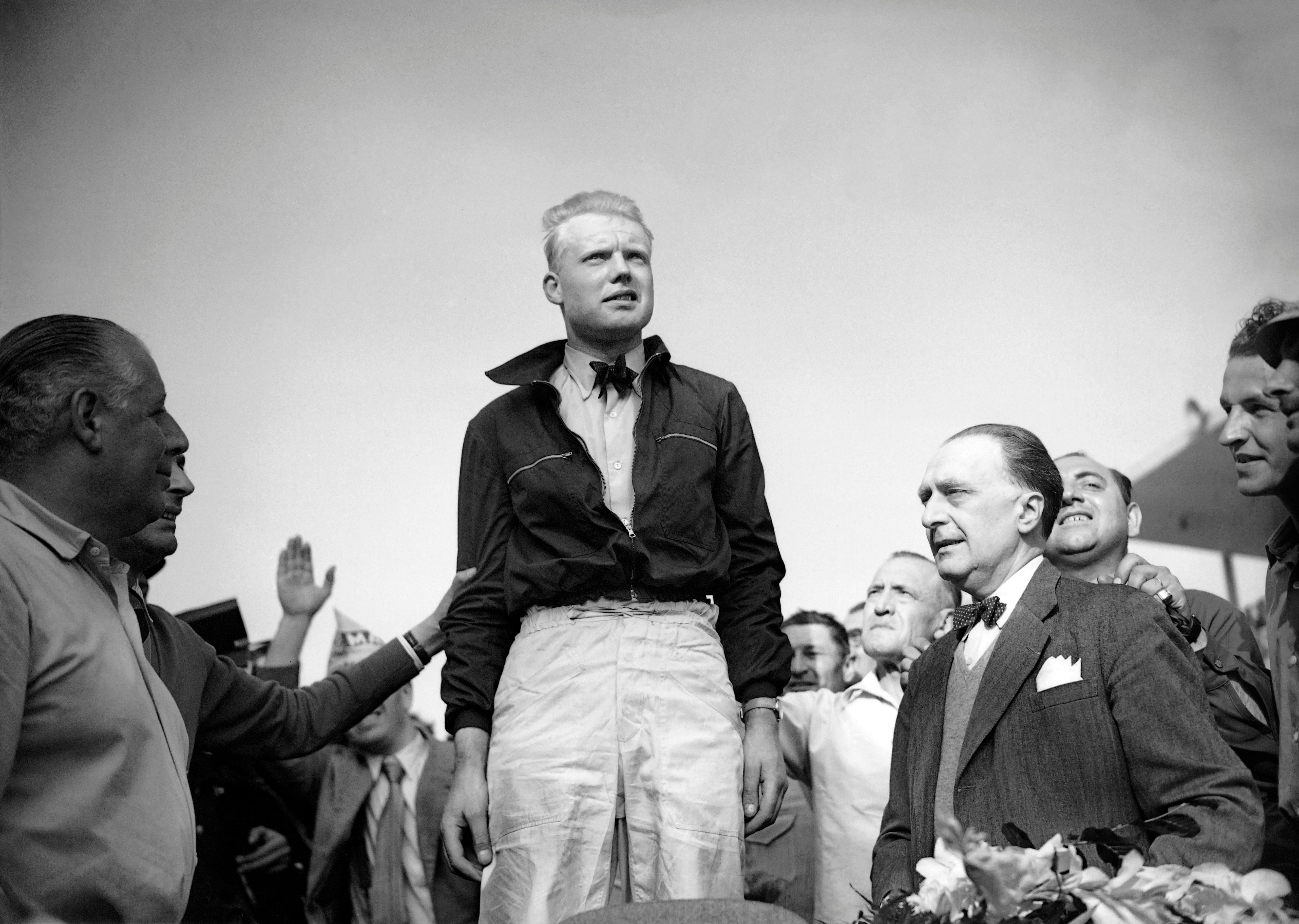 Mike Hawthorn (Ferrari) au Grand Prix de France 1953