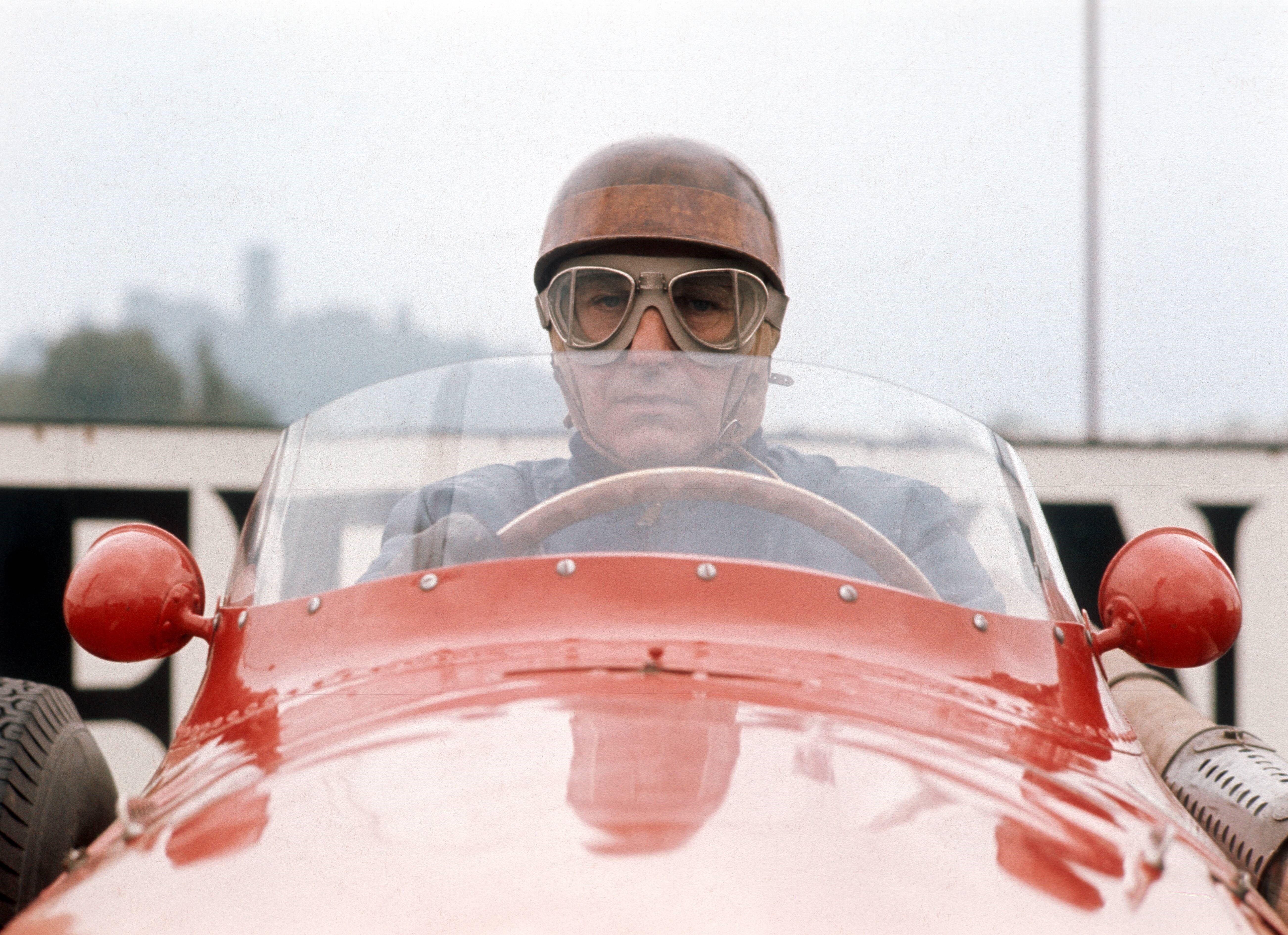 Juan Manuel Fangio (Maserati) au Grand Prix d'Allemagne 1957