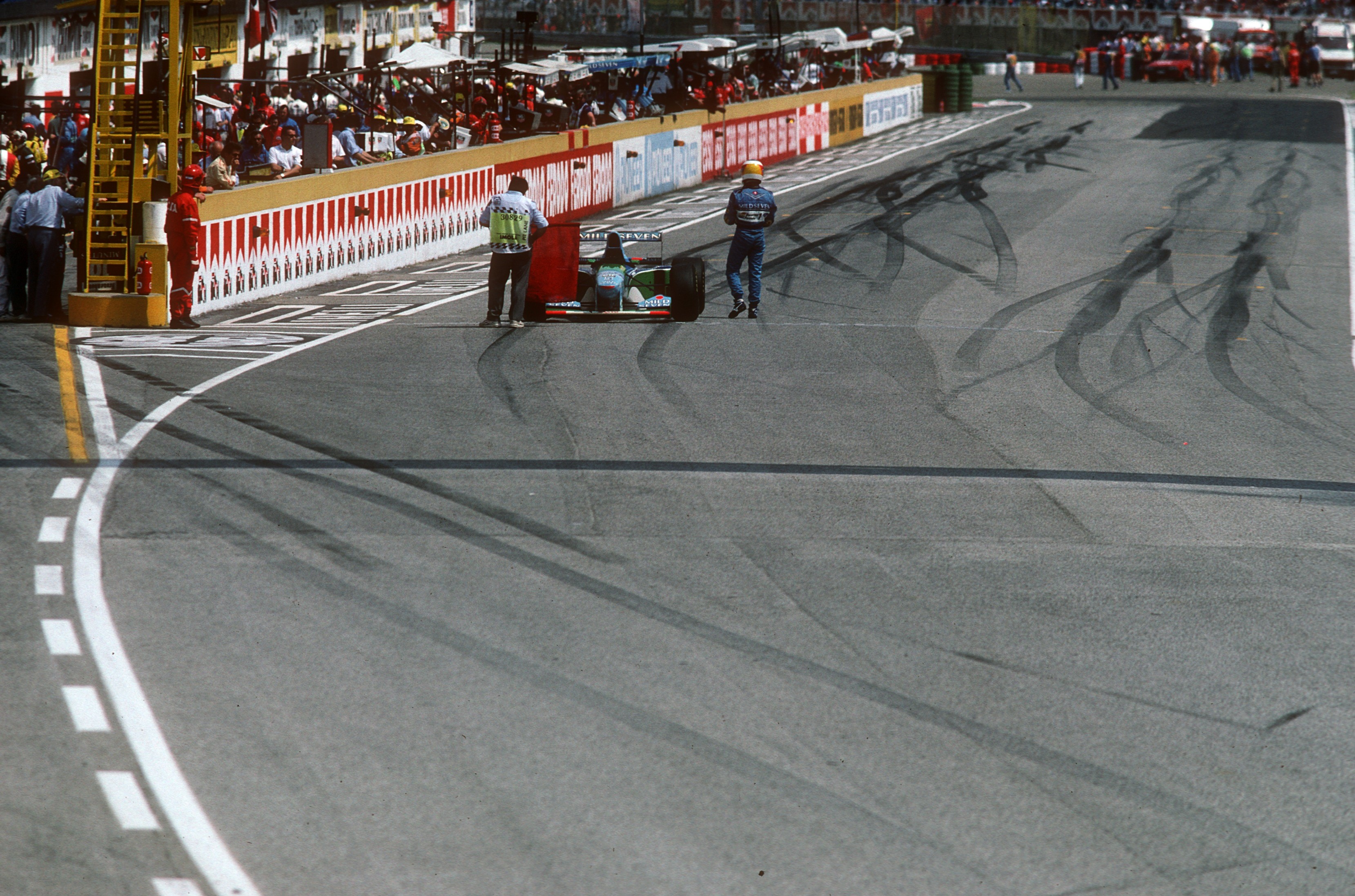 Michael Schumacher (Benetton) au Grand Prix de Saint-Marin 1994