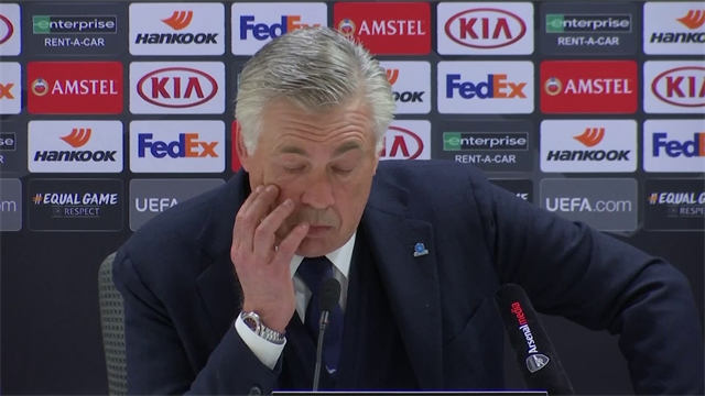 Ancelotti demands courage, intelligence and heart from Napoli